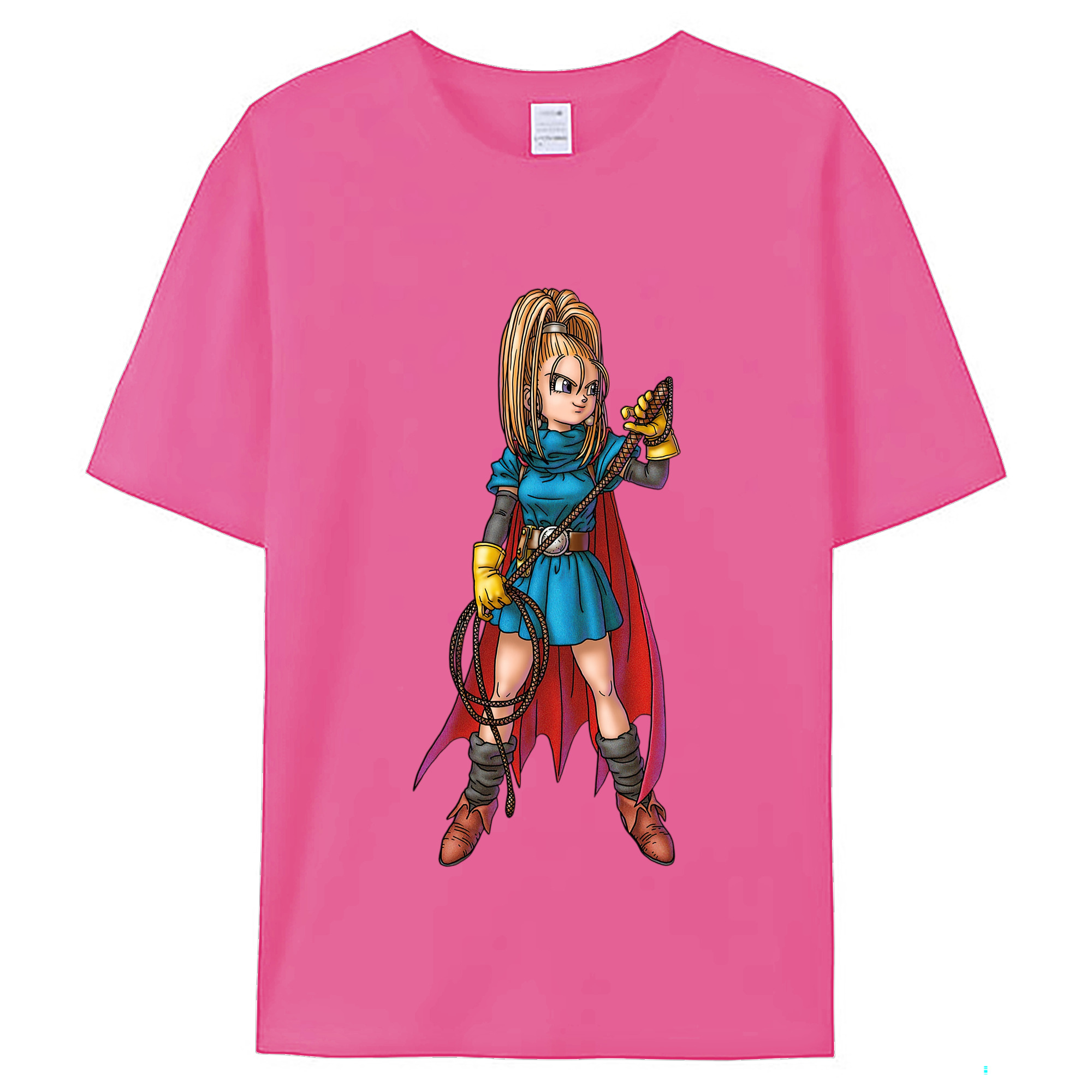 （画像用） ドラゴンクエスト Doragon Kuesuto Dragon Quest レディースカジュアルプリントTシャツ（綿100％）